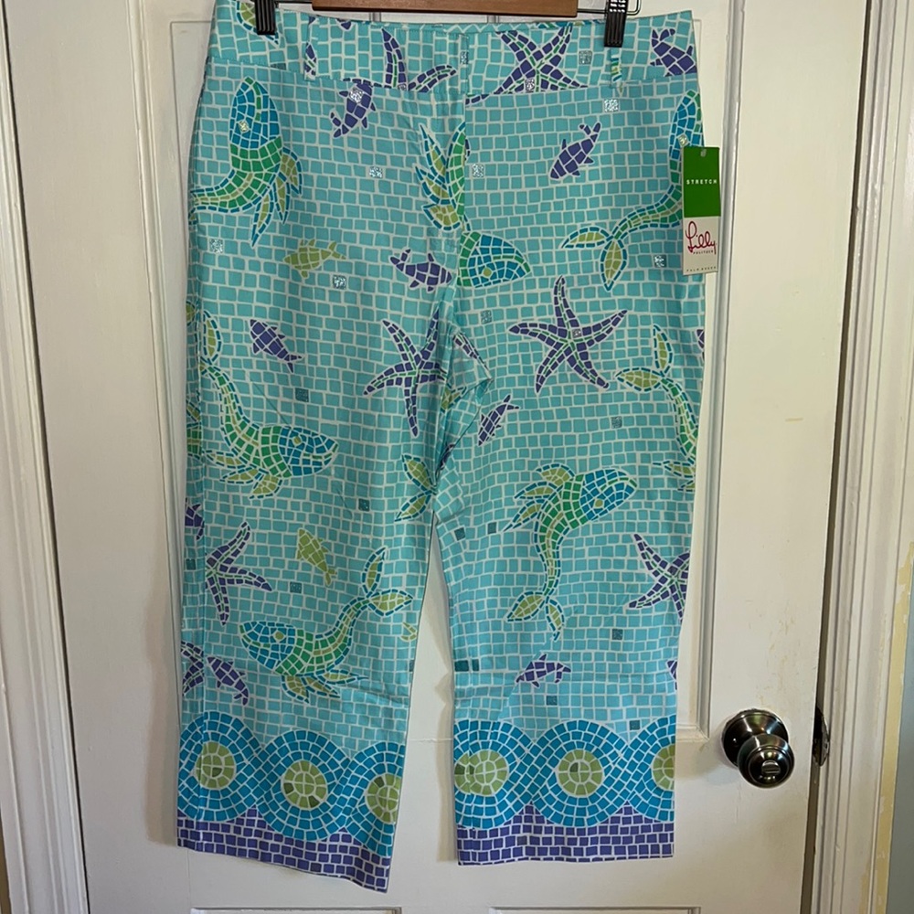 Lilly Pulitzer Cropped Stretch Pants, size 10